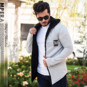 هودی خزدار مردانه مدل Mpera تمام خز