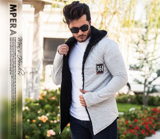 هودی خزدار مردانه مدل Mpera تمام خز
