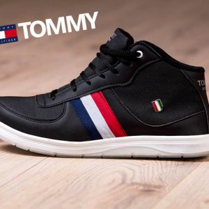 کفش مردانه ساق دار مدل مشکی Tommy