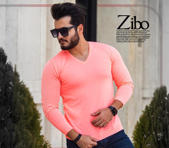 بافت مردانه مدل Zibo گلبهی