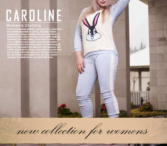 ست بلوز شلوار زنانه مدل Caroline روشن