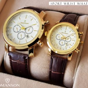 ست ساعت مچی Romanson مدل X2 بند قهوه ای
