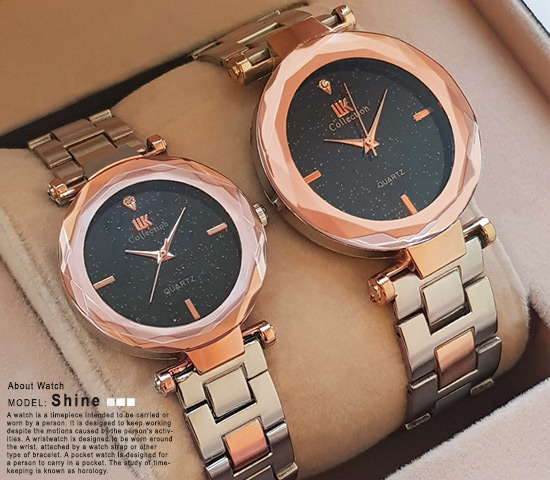 ست ساعت مچی Collection مدل Shine نقره ای مسی