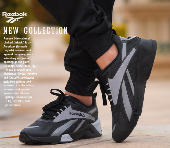 کفش مردانه reebok مدل hanz طوسی