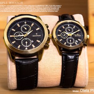 ست ساعت مچی Romanson مدل Otela Plus قاب طلایی