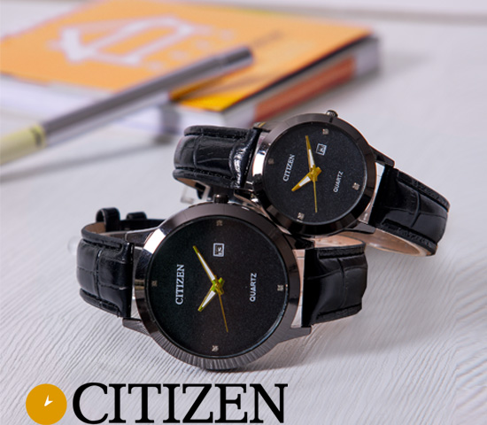 ست ساعت Citizen مدل Mark تمام مشکی –