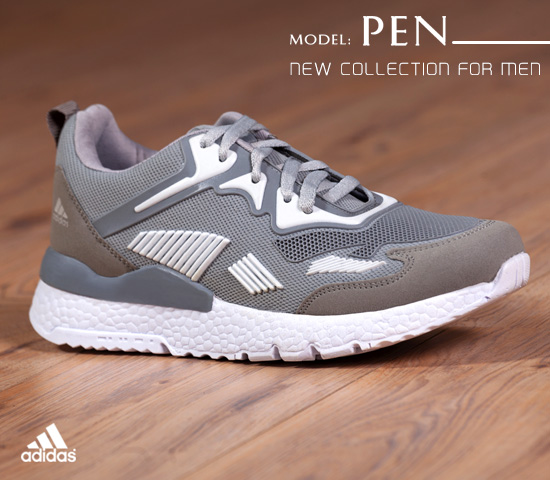 کفش مردانه Adidas مدل Pen طوسی