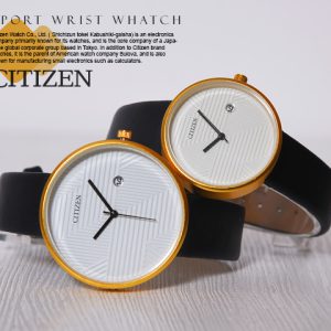 ست ساعت مچی مردانه زنانه Citizen مدل Verb صفحه سفید