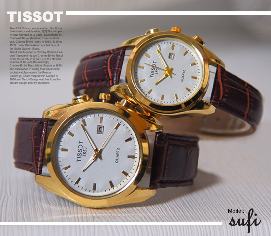 ست ساعت مچی TISSOT مدل Sufi صفحه سفید