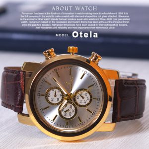 ساعت مچی Romanson مدل Otela بند قهوه ای