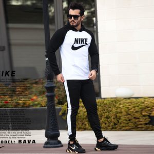 ست سویشرت شلوار مردانه NIKE مدل Bava سفید