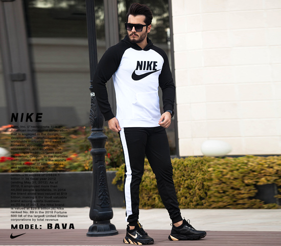 ست سویشرت شلوار مردانه NIKE مدل Bava سفید