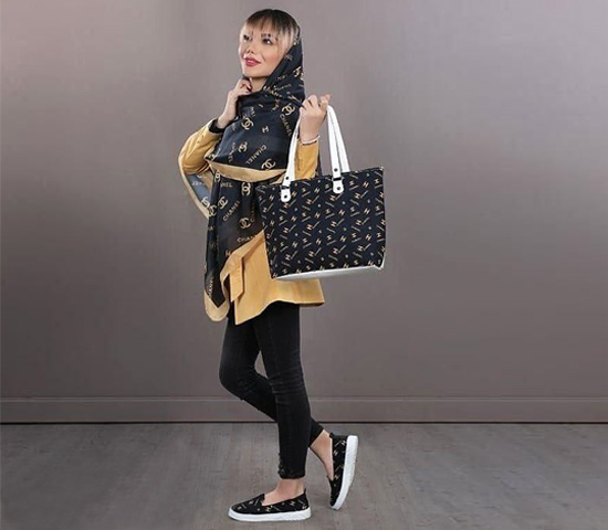پکیج کیف وکفش وروسری زنانه مدل Chanel