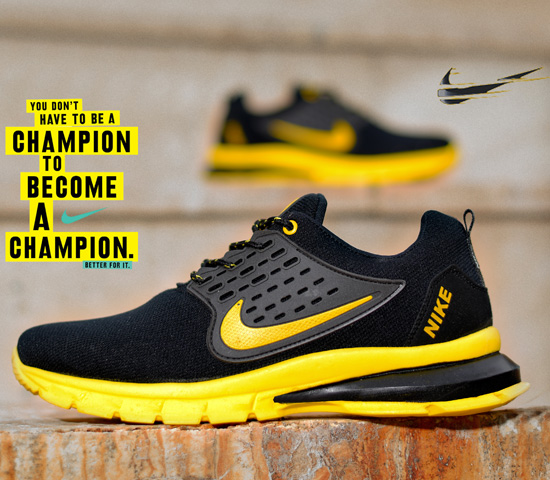 کفش مردانه Nike مدل Lixo مشکی زرد