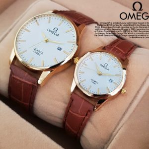 ست ساعت مچی مردانه زنانه مدل Omega مدل Exel –
