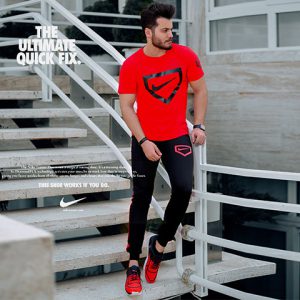 ست تیشرت شلوار Nike مدل Hunter قرمز