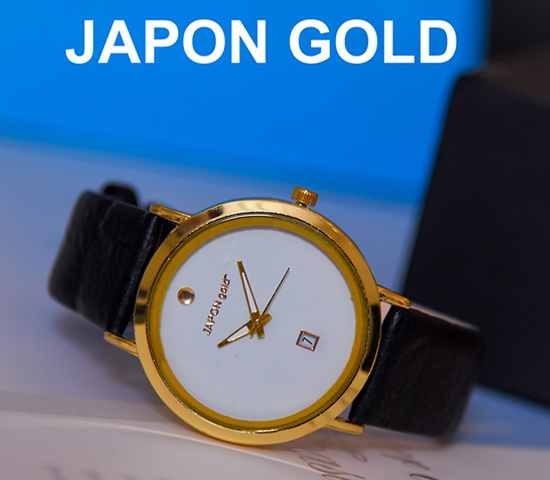 ساعت مچی مدل JAPON gold صفحه سفید