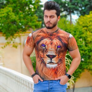 تیشرت مردانه مدل Lion