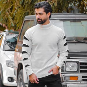 پلیوریقه اسکی سفید مشکی مردانه مدل Q10