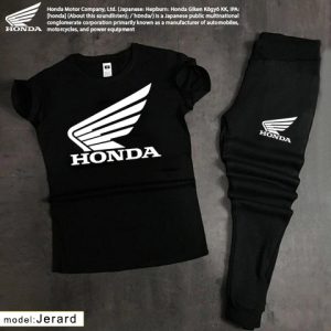 تیشرت شلوار مردانه Honda مدل Jerard مشکی