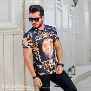 تیشرت مردانه مدل King Lion