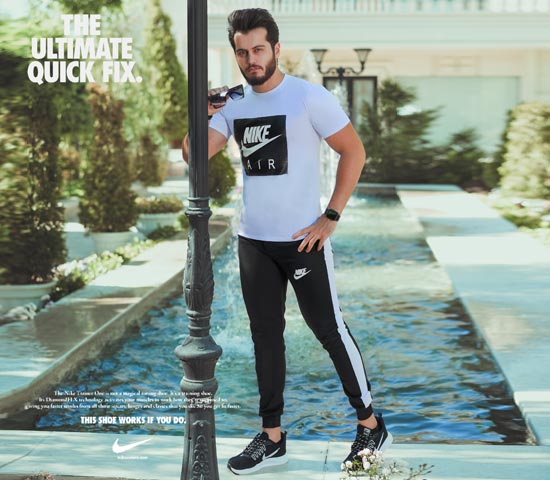 ست تیشرت شلوار Nike مدل Zilan سفید