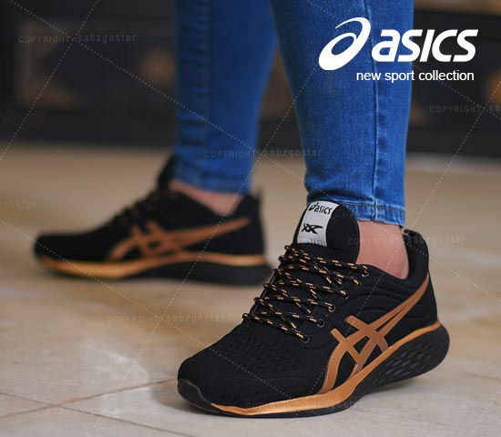 کفش مردانه Asics مدل Vento طلایی