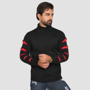 پلیوریقه اسکی مشکی قرمز مردانه مدل Q10