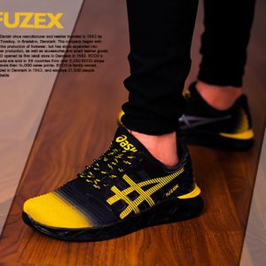 کفش مردانه Asics مدل Fuzex مشکی،زرد
