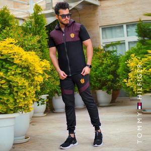 ست سویشرت شلوار مردانه مدل Cooper زرشکی