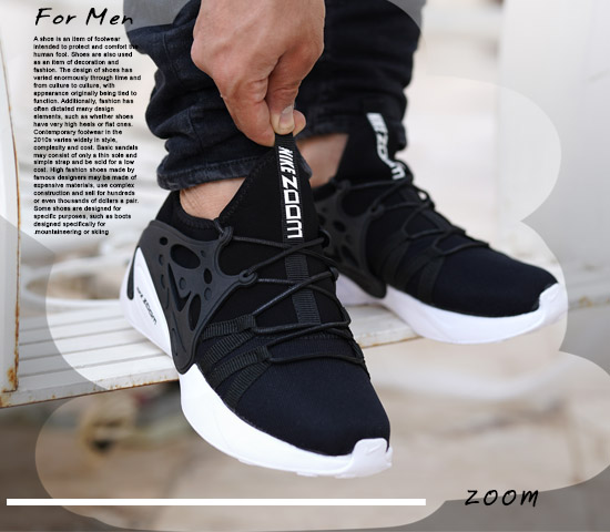 کفش مردانه Nike مدل Poolm مشکی سفید