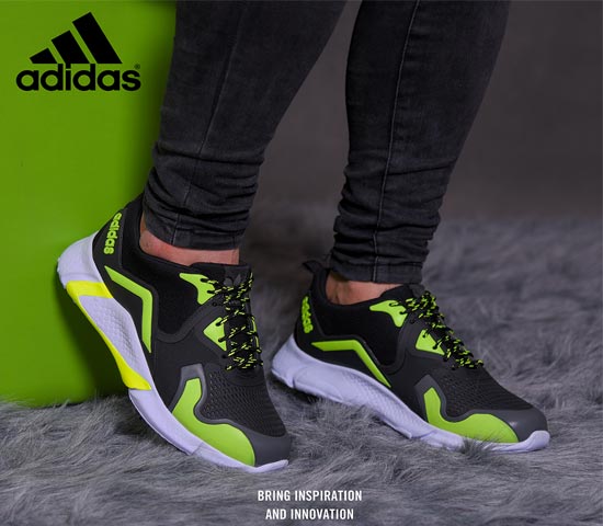 کفش مردانه Adidas مدل Zinax مشکی .سبز