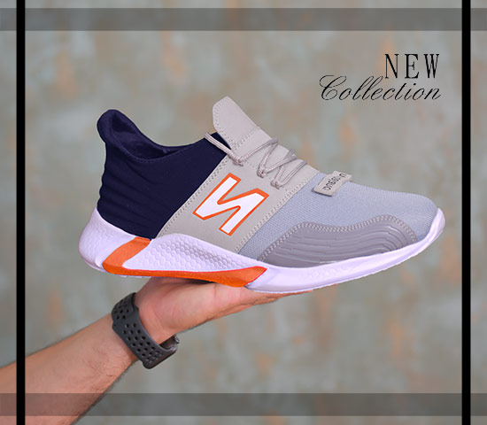 کفش مردانه NewBalance مدل WinSon طوسی نارنجی