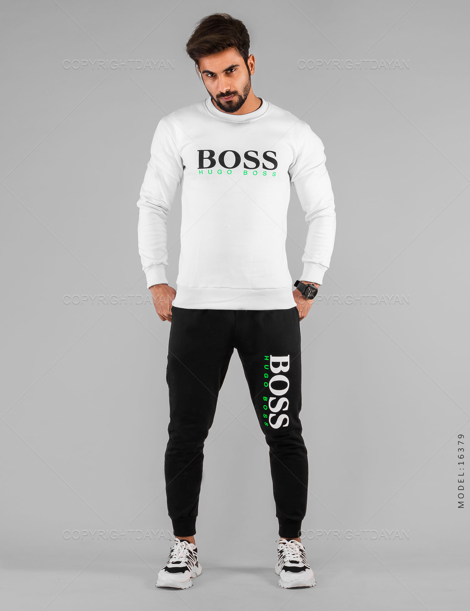 ست بلوز شلوار مردانه Boss مدل 16379