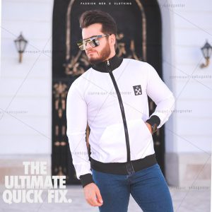 سویشرت ورزشی پاییزه Atmin سفید