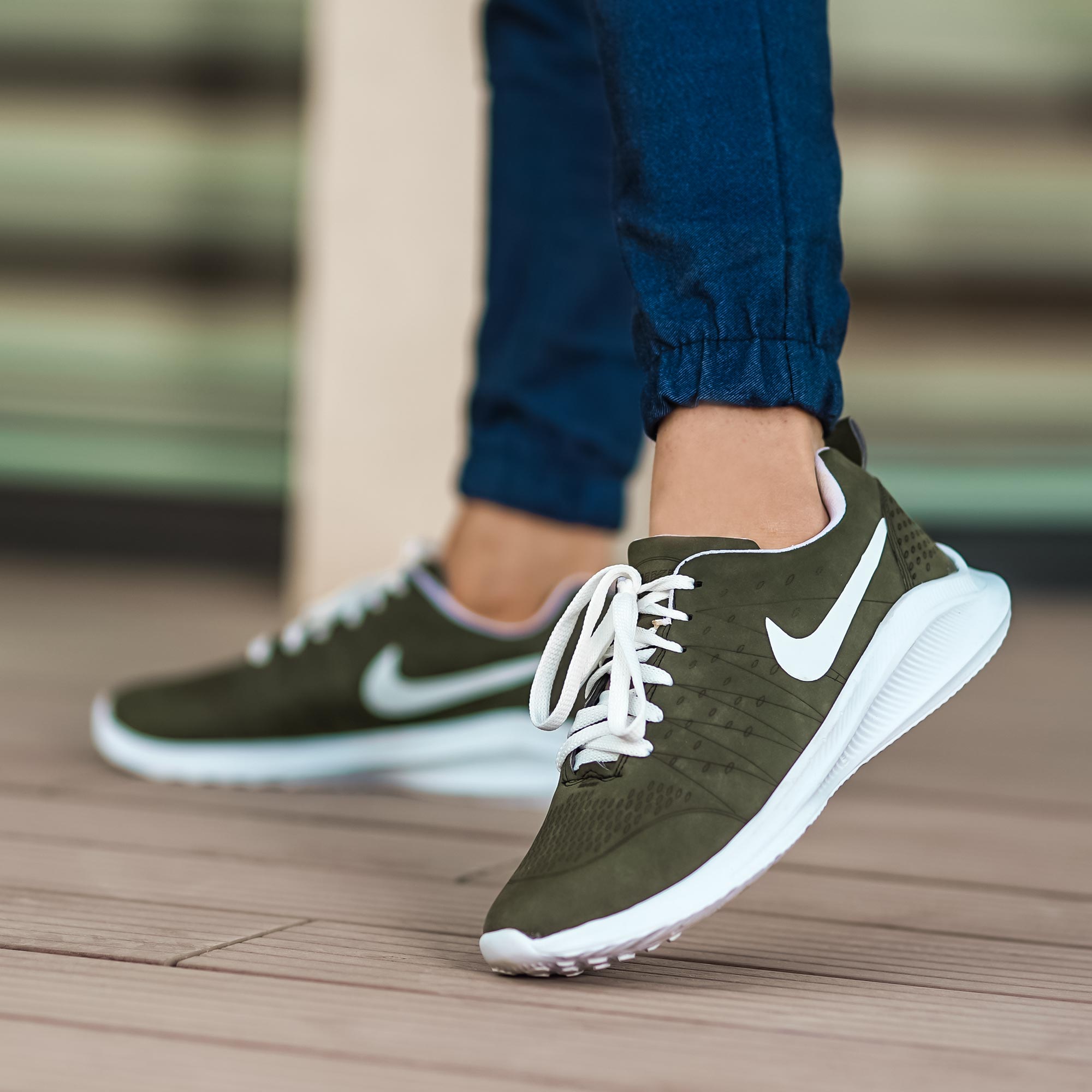 کفش مردانه Nike مدل pel سبز یشمی