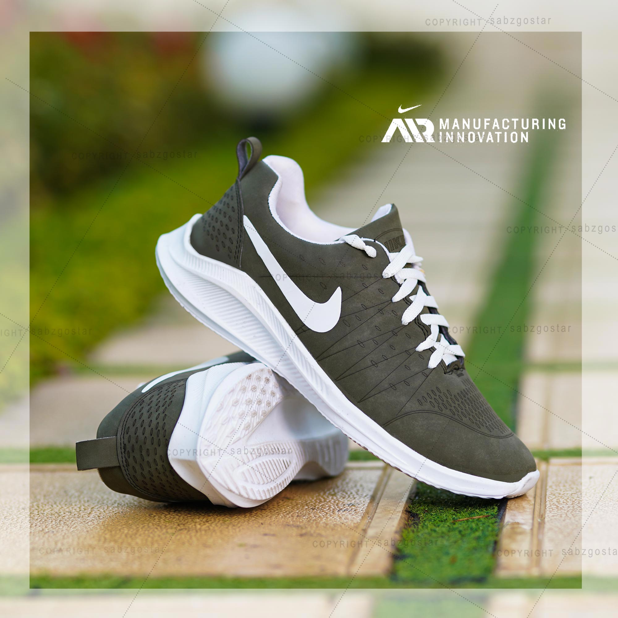 کفش مردانه Nike مدل pel سبز یشمی