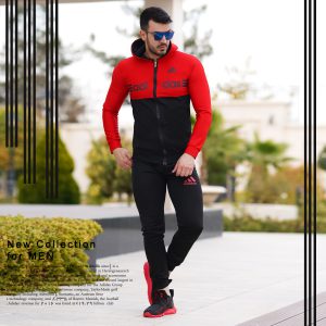 ست سویشرت شلوار adidas مدل Himan قرمز