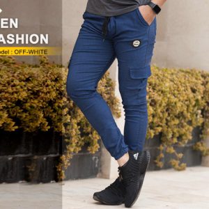 شلوار اسلش off white آبی