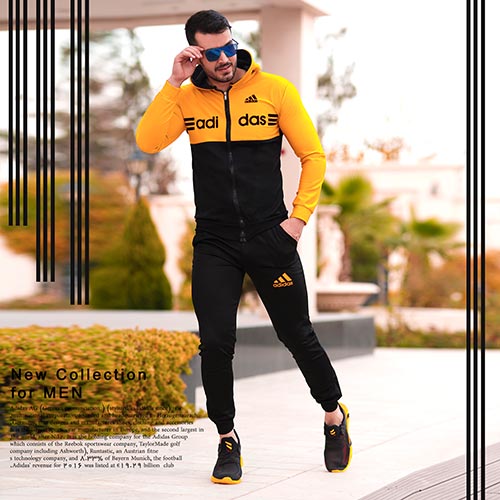 ست سویشرت شلوار adidas مدل Himan زرد