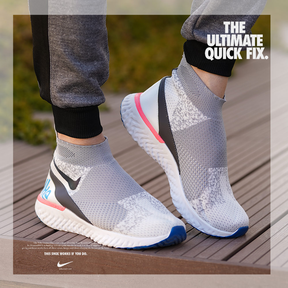 کفش ساقدار Nike مدل Miksa طوسی