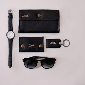 ست کامل چرمی Gucci مدل مشکی ۴۲۶۸