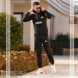 ست سویشرت شلوار adidas مدل silence مشکی