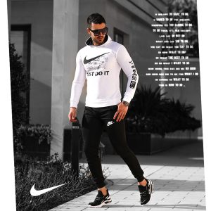 ست سویشرت شلوار Nike مدل Doit سفید