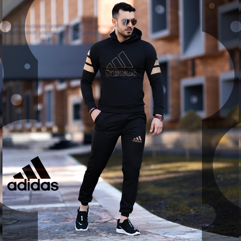 ست سویشرت شلوار adidas مدل Fabregas طلایی