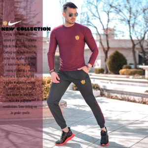 ست بلوز شلوار Nike مدل Destiny زرشکی