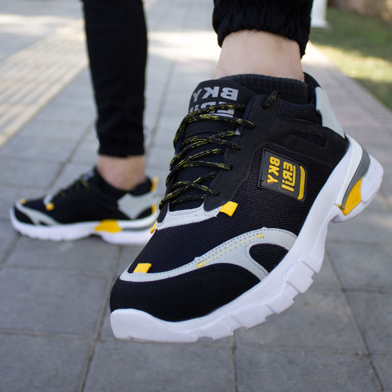 کفش مردانه Nike مدل Bky مشکی زرد