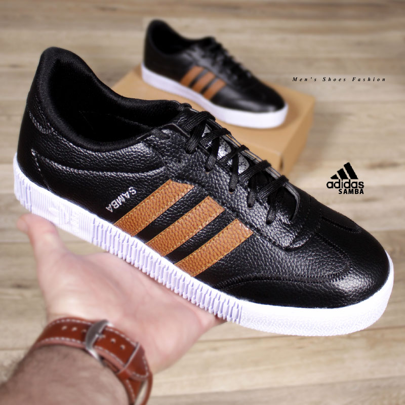 کفش مردانه adidas مدل SAMBA مشکی عسلی