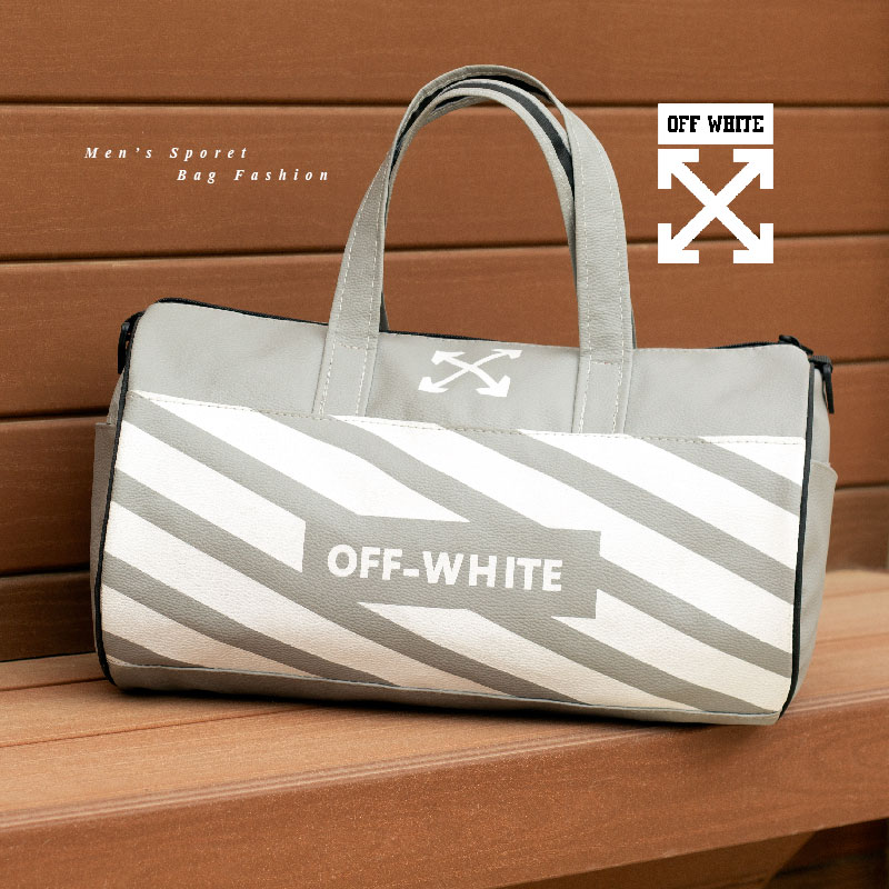 ساک ورزشی Offwhite مدل Tacaz طوسی