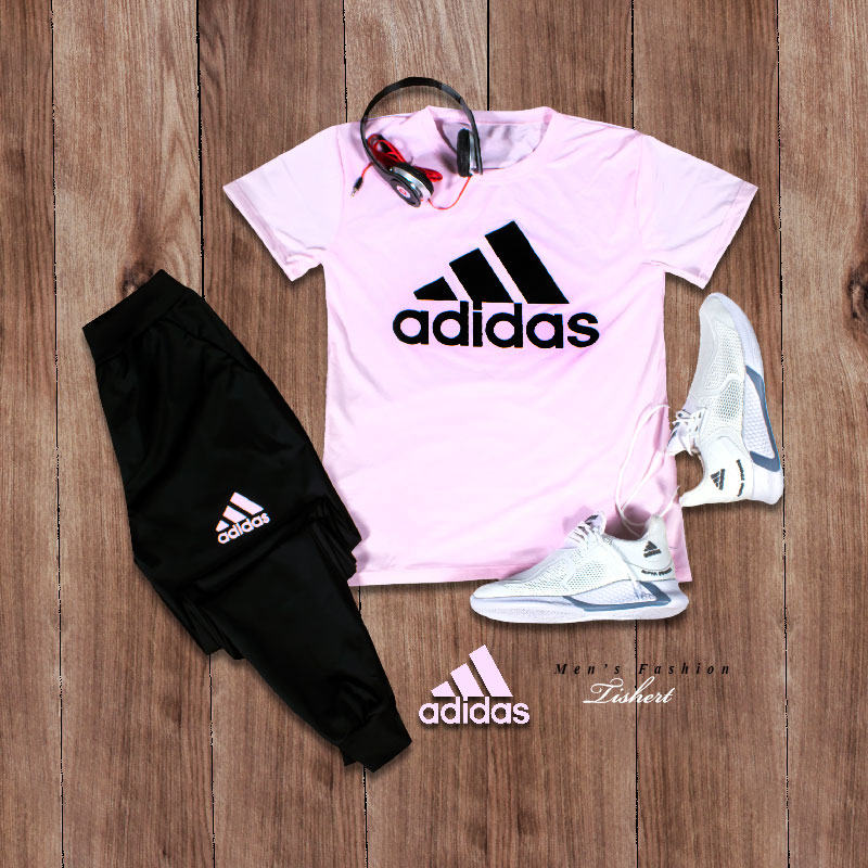ست تیشرت شلوار Adidas مدل Atro صورتی